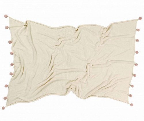 плед с помпонами бежевый в Ростове-на-Дону