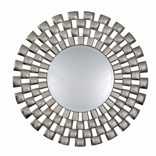 зеркало серебряное круглое большое в геометрической раме laviana в Ростове-на-Дону