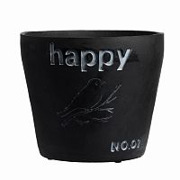 цветочный горшок happy чёрный в Ростове-на-Дону