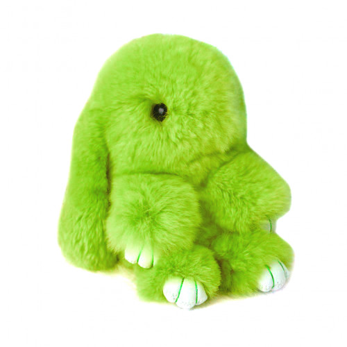 меховой зайка брелок салатовый в Ростове-на-Дону