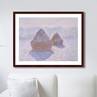 картина: haystacks (effect of snow and sun), 1891г. в Ростове-на-Дону