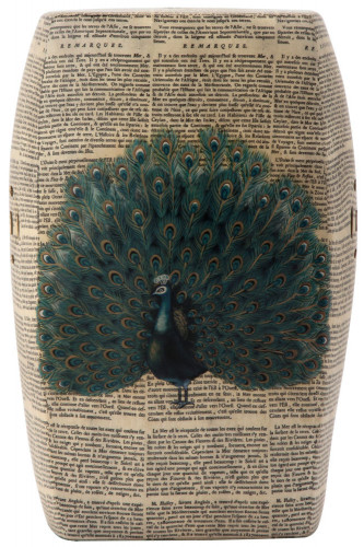 керамический столик-табурет garden stool с павлином в Ростове-на-Дону