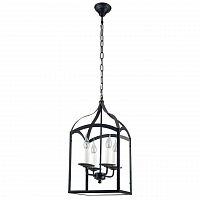 дизайнерская подвесная люстра spot light cage 9500404 черная в Ростове-на-Дону