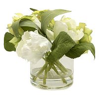 композиция из искусственных цветов в вазе тюльпаны и гортензии в Ростове-на-Дону