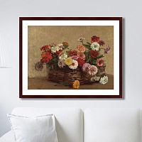 картина: panier de zinnias, 1856г. в Ростове-на-Дону