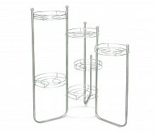 подставка для цветов kaskad 3 серебро серый в Ростове-на-Дону