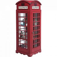 шкаф-витрина london telephone красный в Ростове-на-Дону