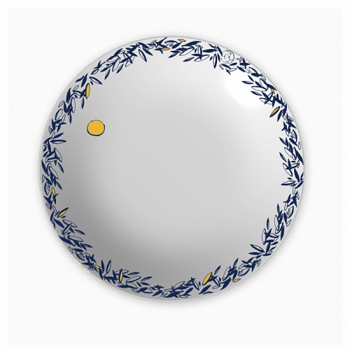 яблоня, тарелка (с золотым яблоком, синяя кайма) в Ростове-на-Дону