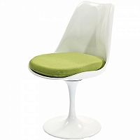 стул eero saarinen style tulip chair зеленая подушка в Ростове-на-Дону