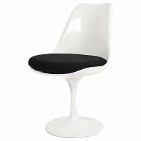 стул eero saarinen style tulip chair черная подушка в Ростове-на-Дону