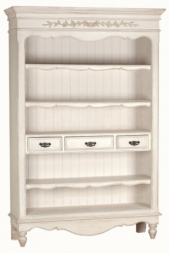 шкаф книжный марсель с состариванием молочно-белый в Ростове-на-Дону