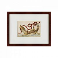 картина: surinam caiman biting south american false coral snake, 1701 в Ростове-на-Дону