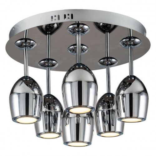 дизайнерская потолочная светодиодная люстра spot light merlot 1194668 хром в Ростове-на-Дону