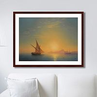 картина: закат над искьей, 1857г. в Ростове-на-Дону