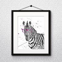 постер зебра в очках а4 в Ростове-на-Дону