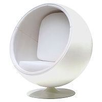 кресло eero ball chair белое в Ростове-на-Дону