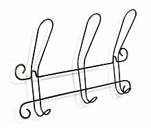 вешалка настенная graciya zavit 3 чёрная в Ростове-на-Дону