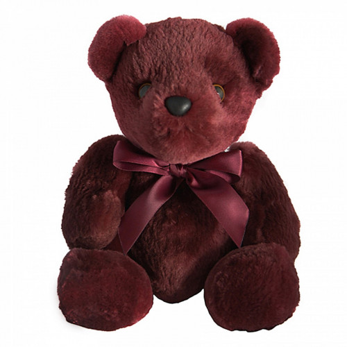 игрушка медвежонок с бантом (фиолетовый) натуральный мех бобра в Ростове-на-Дону