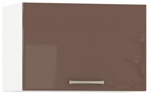 шкаф навесной горизонтальный 500 кухня сандра капучино глянец/белый, дверь открывается вверх в Ростове-на-Дону