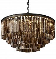 люстра odeon 4 rings smoke черное основание, дымчатое стекло в Ростове-на-Дону