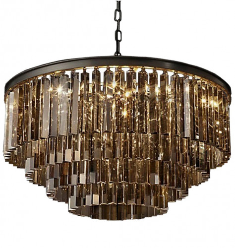 люстра odeon 4 rings smoke черное основание, дымчатое стекло в Ростове-на-Дону