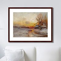 картина: winter sunset, 1913г. в Ростове-на-Дону