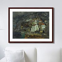 картина: вид амальфи, 1925г. в Ростове-на-Дону