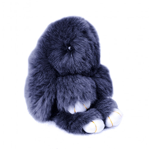 меховой зайка брелок тёмно-серый в Ростове-на-Дону