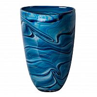 ваза для цветов стеклянная синяя d18,5x29 см в Ростове-на-Дону