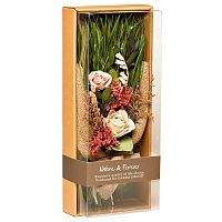 цветочная композиция розы 17х41 см в Ростове-на-Дону