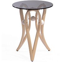 подставка под цветы apriori v каркас: осветлённая берёза, столешница: стекло тонированное в Ростове-на-Дону