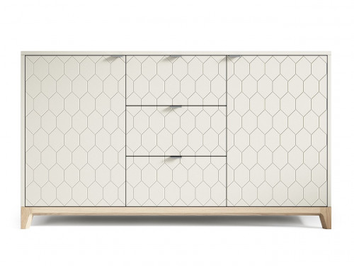 комод case №1 осветлённый дуб серый шёлк гравировка 2 в Ростове-на-Дону