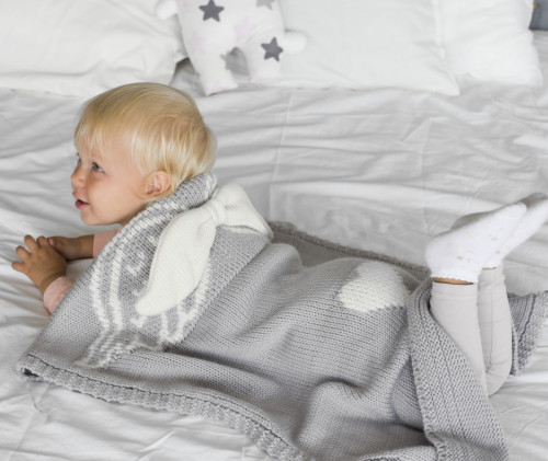 плед ангел 60*90 серый в Ростове-на-Дону