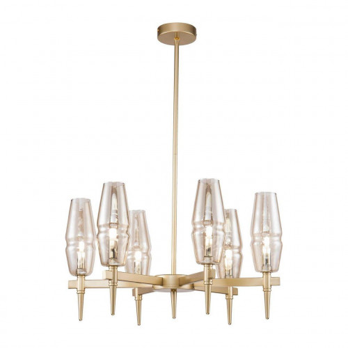 подвесная люстра maytoni lita h002pl-06g янтарная в Ростове-на-Дону