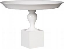 блюдо круглое на фигурной ножке 60х45 см tray белое в Ростове-на-Дону