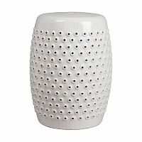 керамический столик-табурет cutwork garden stool белый в Ростове-на-Дону