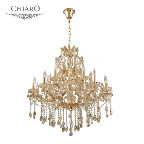 подвесная люстра chiaro одетта 405010316 золото в Ростове-на-Дону