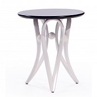 подставка под цветы apriori v каркас: берёза/белый глянец, столешница: стекло тонированное в Ростове-на-Дону