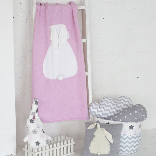 плед зайка 60*90 св.астра+белый в Ростове-на-Дону