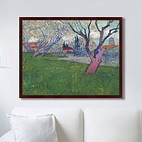 картина: view of arles with trees in blossom, 1889г. в Ростове-на-Дону