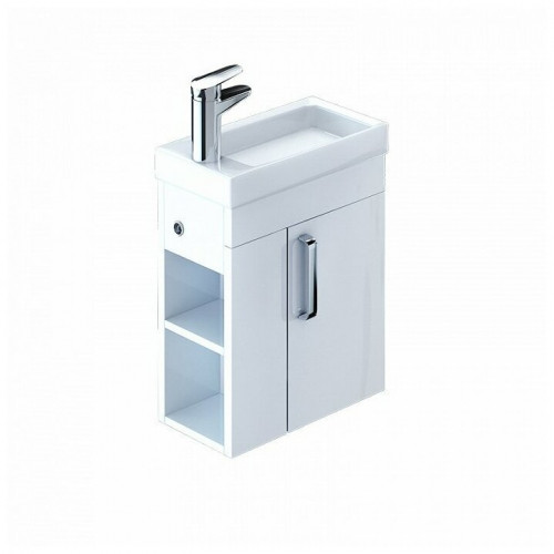 тумба для ванной комнаты с раковиной iddis torr, полки слева в Ростове-на-Дону