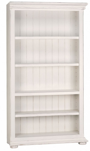 правый книжный шкаф для библиотеки открытый «нордик» белый в Ростове-на-Дону