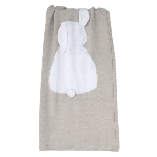 плед зайка 60*90 суровый лен+белый в Ростове-на-Дону